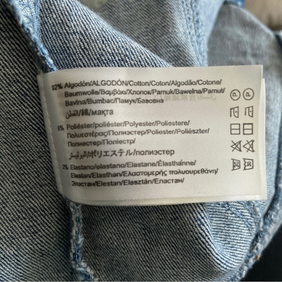 SEE VIDEO Super Cute Girl's Mayoral Blue Denim Jacket with Embroidery, Size 5 - Picture 5 of 8